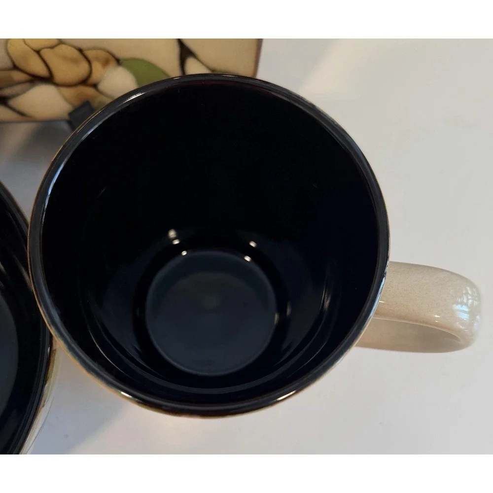 Mikasa Gourmet Basics Emory 4 Pc Dinnerware Set Service for 1 Square Floral